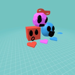 bluudude prettyprincess and coolkid heads and hearts