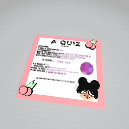 I did the whole quiz