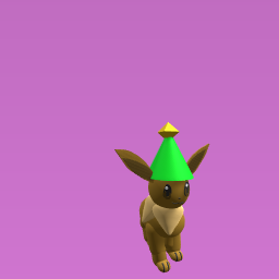 evee with party hat