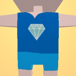 cute blue shorts and shirt with diamond and shoes