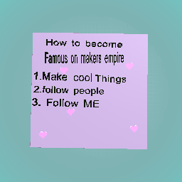 How to become famous