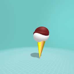 Chocolate drizzle with vanilla ice cream YUM