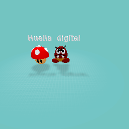 Goomba and mushroom