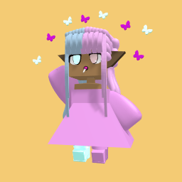 Pink and blue Princess girl