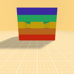 Rainbow house for unicorns