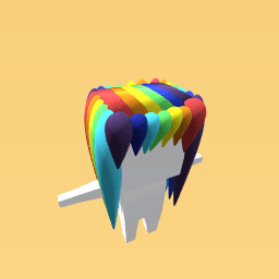 Rainbow hair (long)