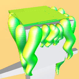 My first hair hair parted to one side