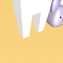 Bunny standing next to you