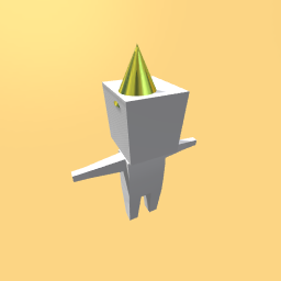 A gold party hat