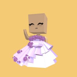 Purple shiny dress xD