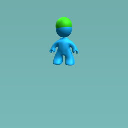 blue green man