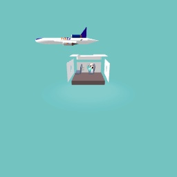 Inside in a airplane