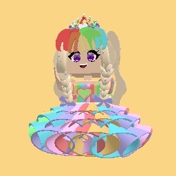 Pastel rainbow princess
