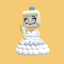 My lil sis made elsa lol