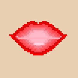 Pixel art lip