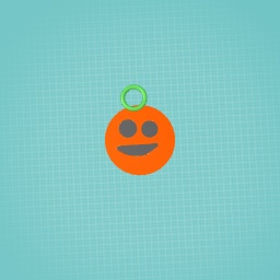 Halloween pumpkin keychain