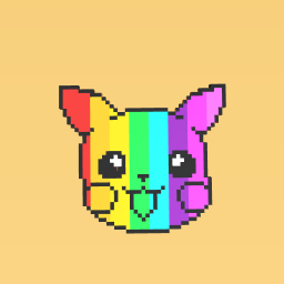Rainbow Pikachu !!