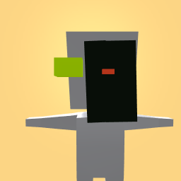 Green eye with a red a black side