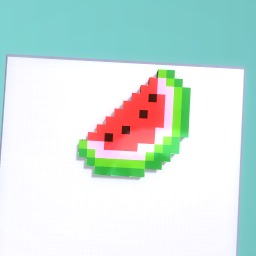 Minecraft Watermelon pixelart