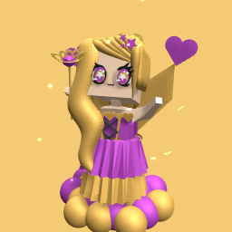 Goldy purple hart princess