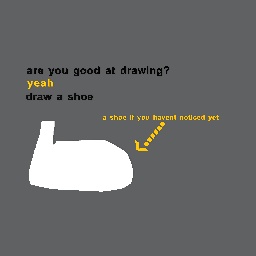 can you draw a shoe?