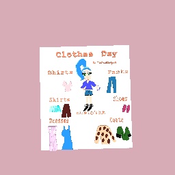 Clothes Dress Up Game (Only 2 Things Each Clothing + I Know It Doesn't Look Really Detailed)