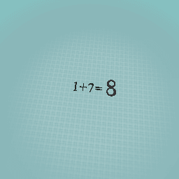 1+7=8