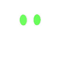 Green Glowing Eyes
