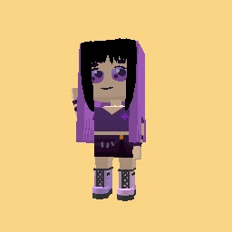cute purple girl