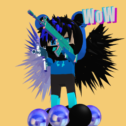 the blou and black man