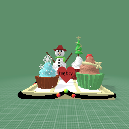 Holiday cupcakes