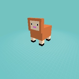 Fat brown sheep