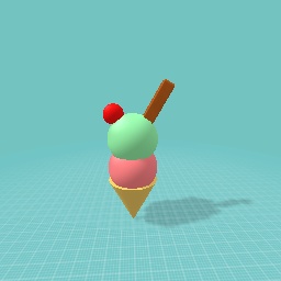 My ice-cream… yummy!