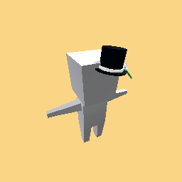 Top hat with flower
