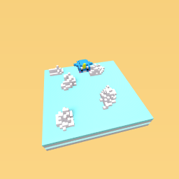 Cute narwhal in the Artic