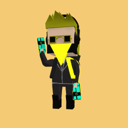 the black and gold boy