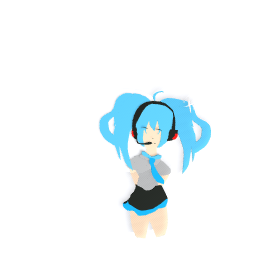 Hastsune miku :3 (made by me!)