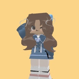 Blue kawaii girl