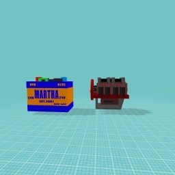 battery and truck or bus engine