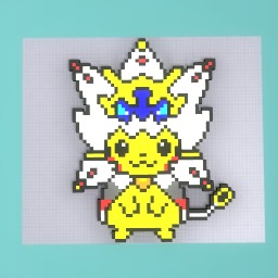 Pikachu with solgaleo hoodie