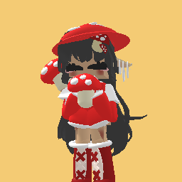 Cute mushroom girl