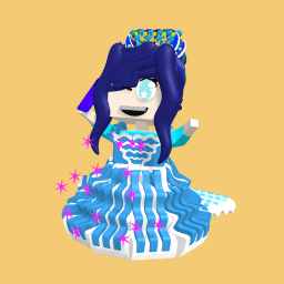 free blue party girl