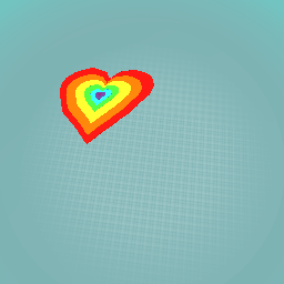 rainbow love hart