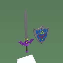 (The legend of zelda) The master sword & Hylien shield