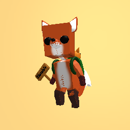 Fox with chocolate UwU