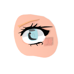 Eye recoloured