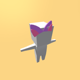 Purple fox or wolf ears set