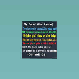 How My Competition Works!