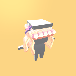 Glowing Pink Short Hair w/ Purple Star Clips