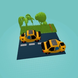 Coches deportivos y un poco de vegetacion